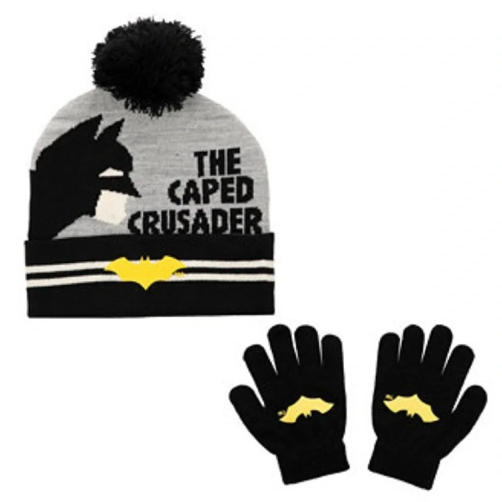 NWT Batman Beanie & Gloves